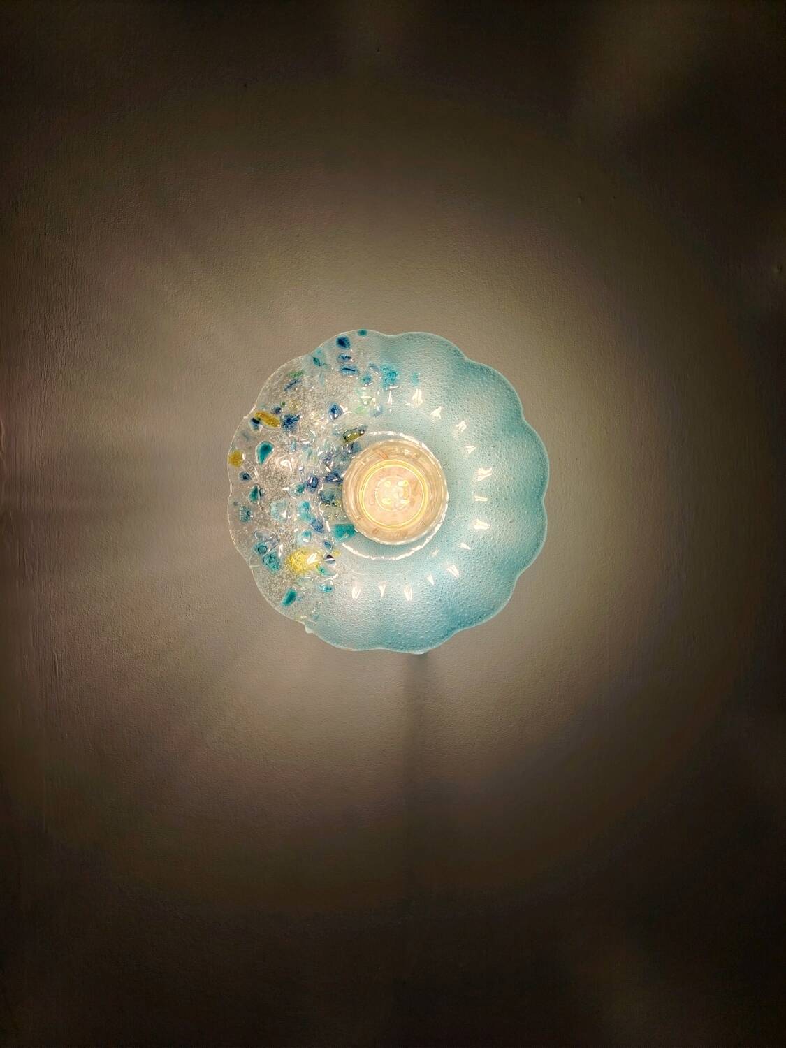 Murano flower wall light
