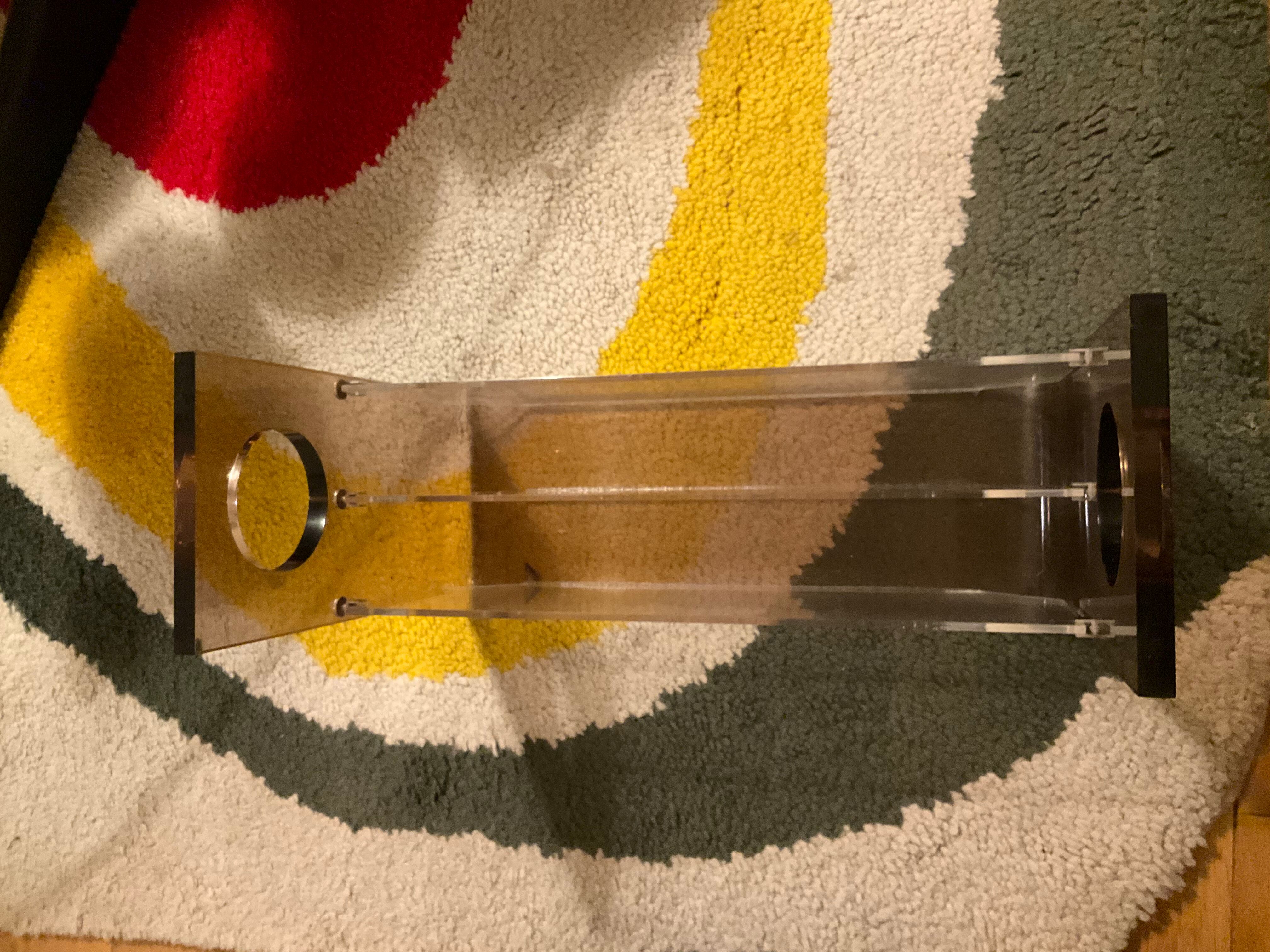 Michel Dumas two-tone plexiglass magazine holder