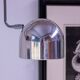 Stilnovo Wall Lights polished chrome lampshade Italian from the mid-20th century.