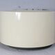 Important cylindrical planter in cream lacquered fiberglass, circa 1970