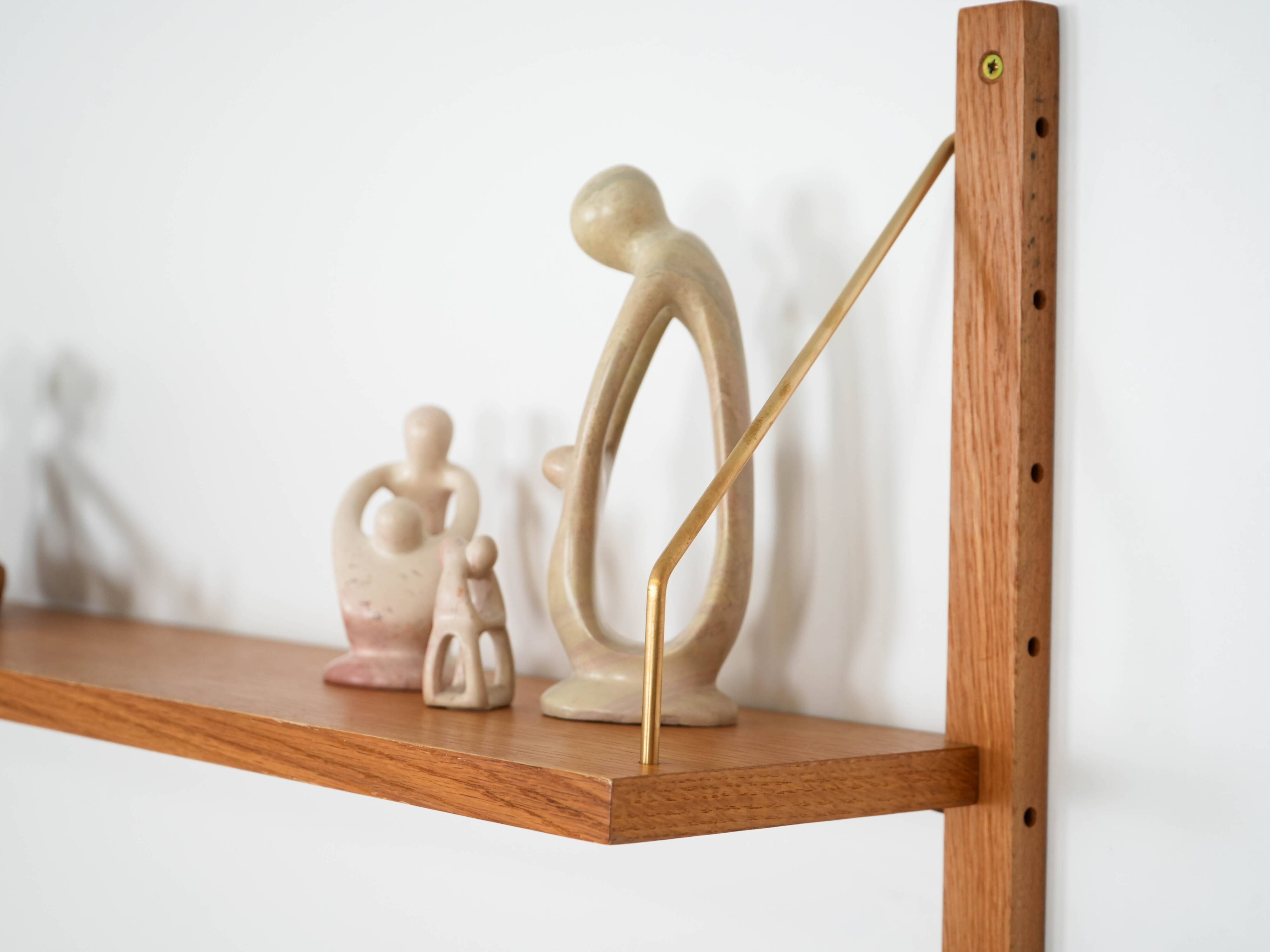 Oak shelving unit, Danish design, 1960s, manufactured in Denmark
