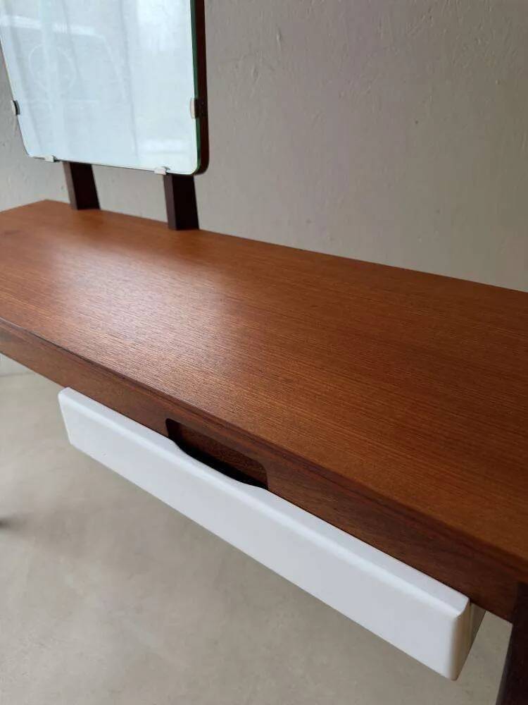 Vintage mahogany teak dressing table 1960s