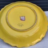 Vintage earthenware plate signed "F. Sicard"