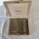 12 silver metal oyster forks