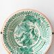 Spanish Revival Lebrillo Ceramic Bowl, Hand-Painted Granada Pottery, Bird