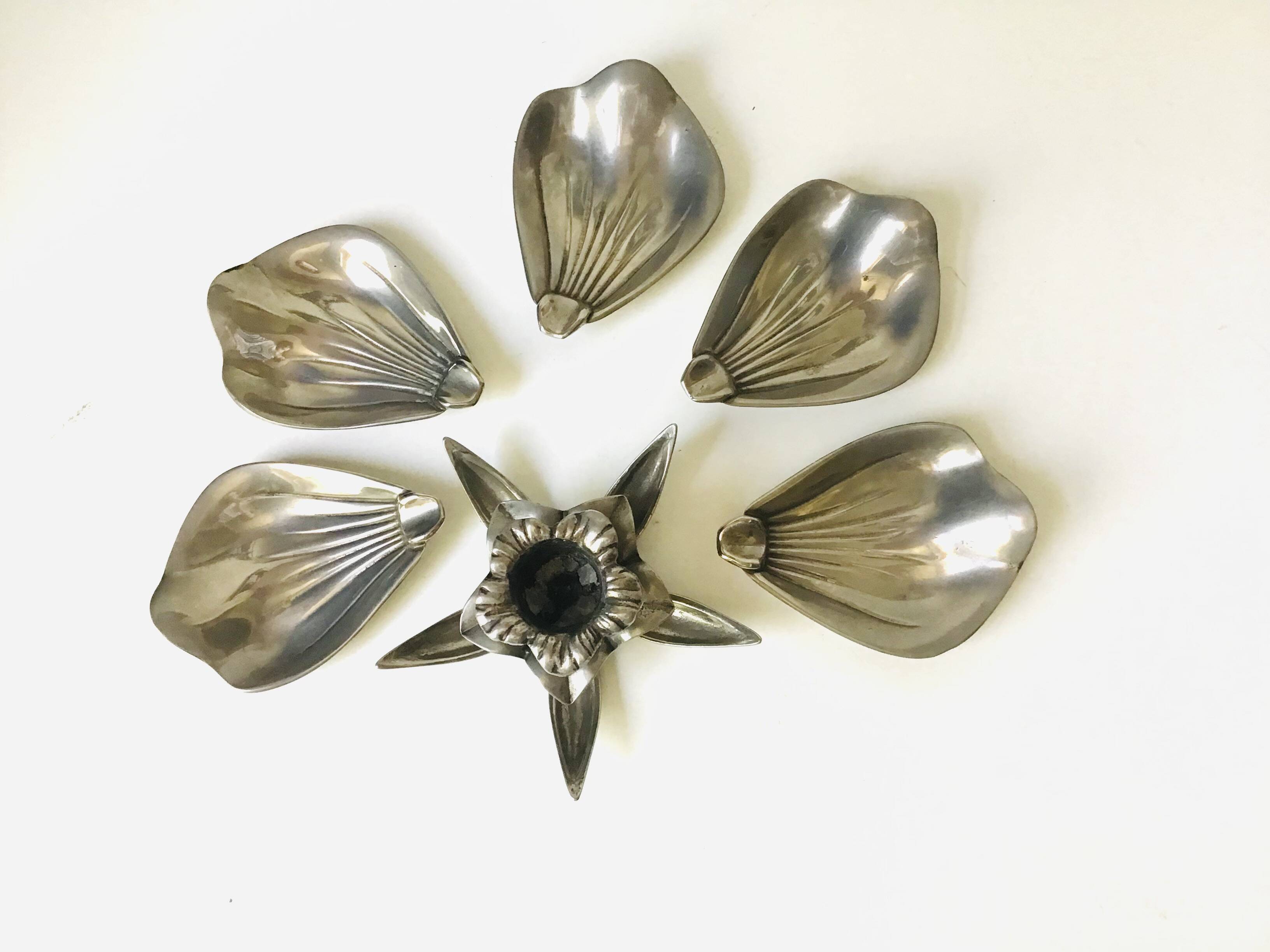 Candle holders ashtrays flowers