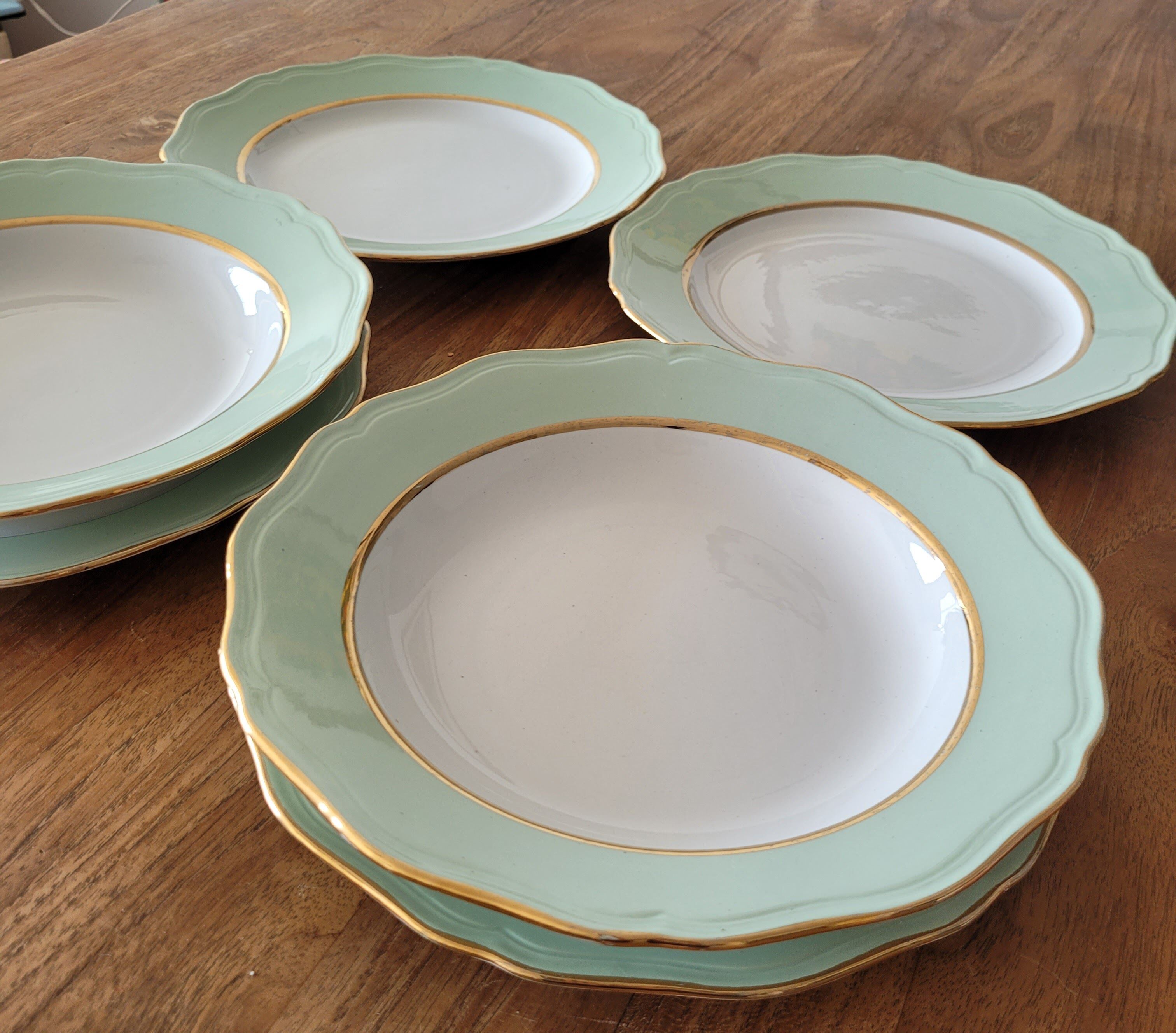 6 plates the Amandinoise "Joliette"