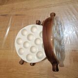 Set of 3 ceramic snail dishes