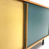 Belgium oak customized sideboard from 1960's
