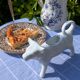 Pichet en forme de vache vintage — objet décoratif/soliflore