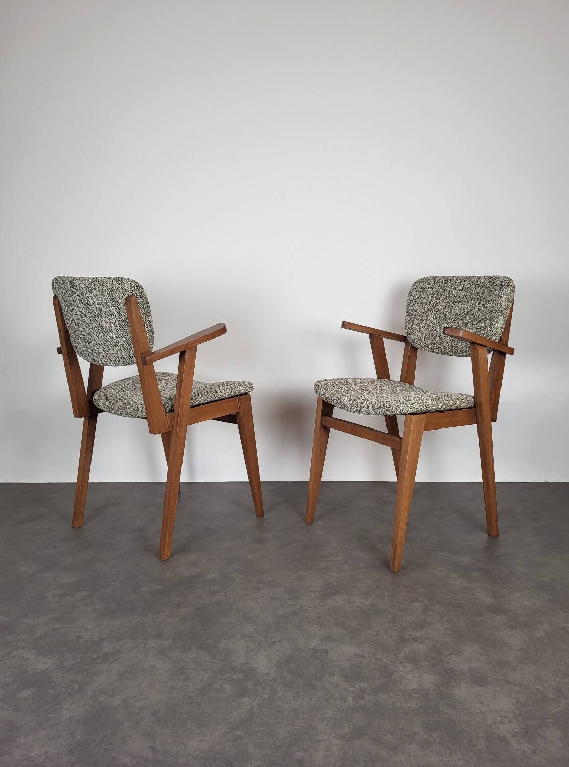 Paire de fauteuils bridge scandinaves, 1960