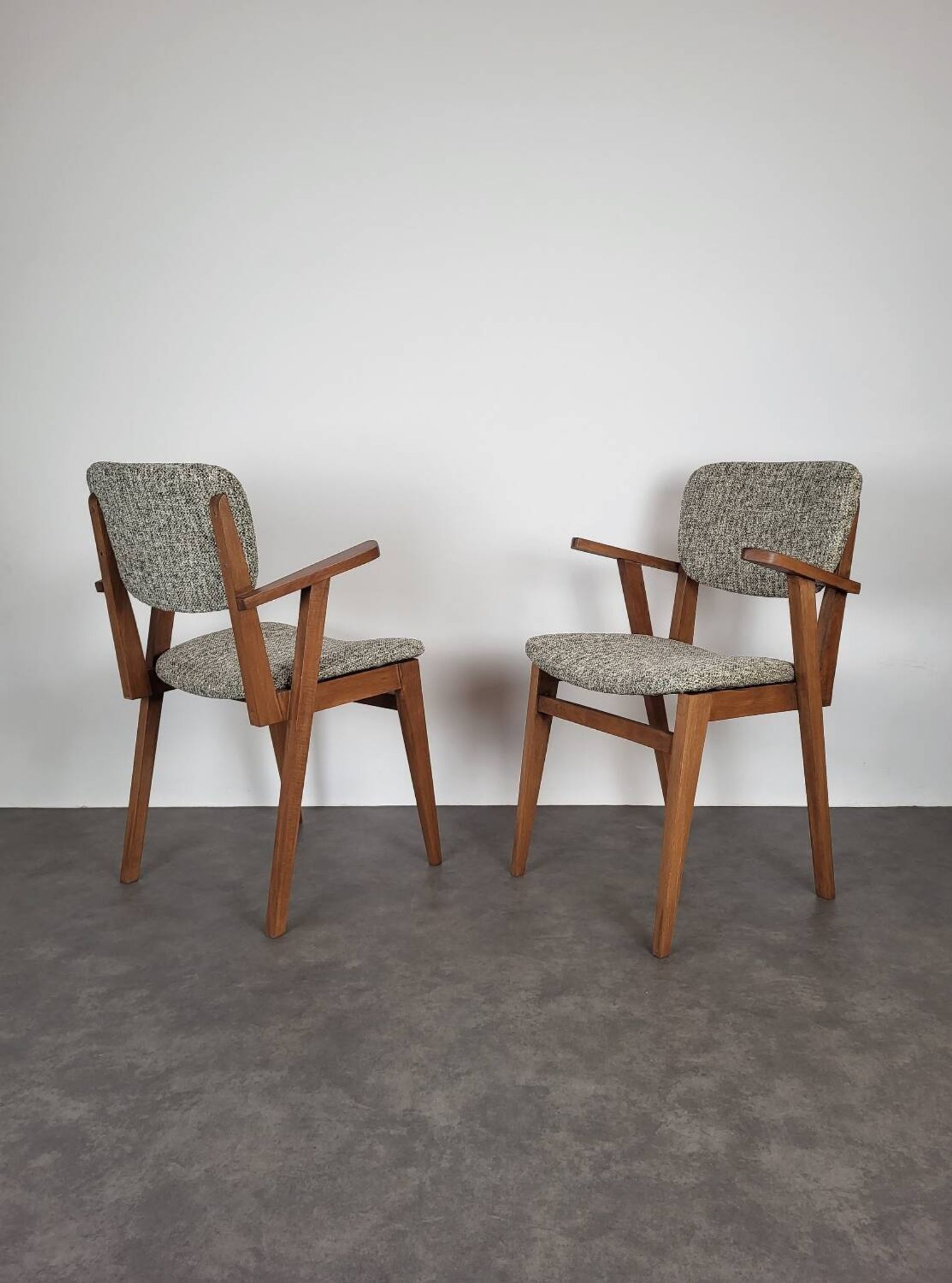 Paire de fauteuils bridge scandinaves, 1960