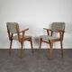 Paire de fauteuils bridge scandinaves, 1960