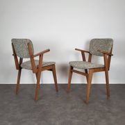 Paire de fauteuils bridge scandinaves, 1960