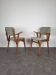 Pair of Scandinavian bridge armchairs, 1960