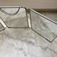 Vintage vertical beveled triptych barber mirror