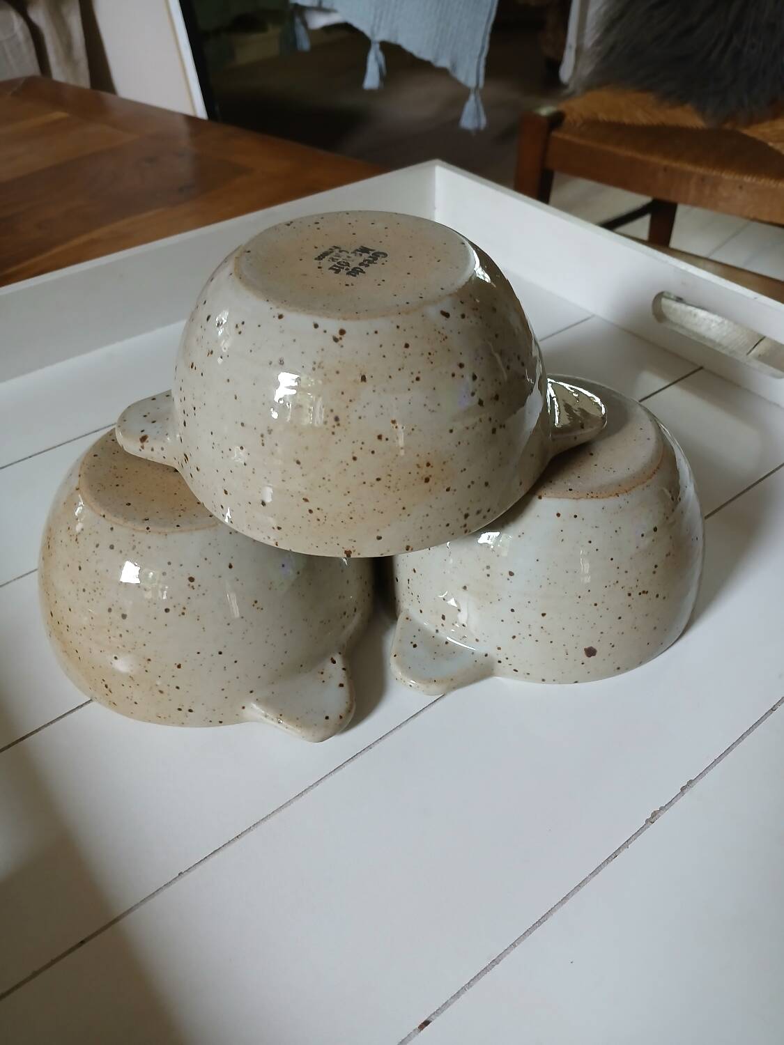 3 old ear bowls