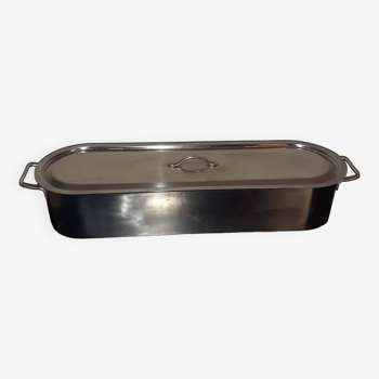 Oval stainless steel fish counter new condition
