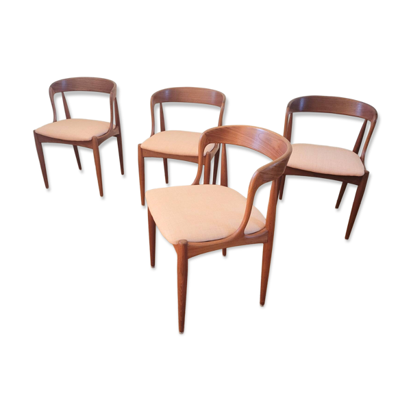 Chaises de salle à manger vintage n°16 par Johannes Andersen pour Uldum — Beyit