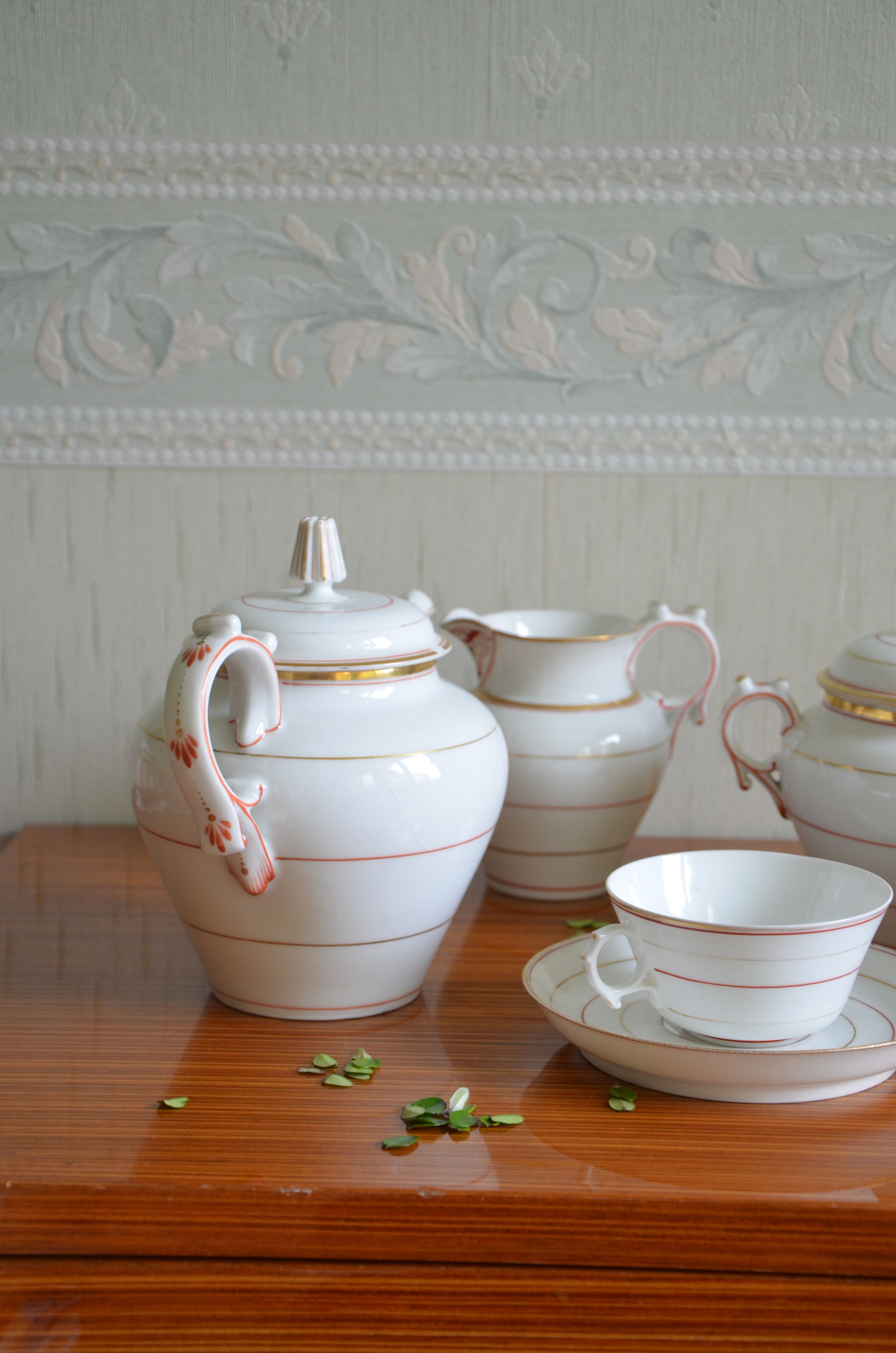 Fine porcelain tea set