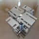 Chrome metal table lamp 70s