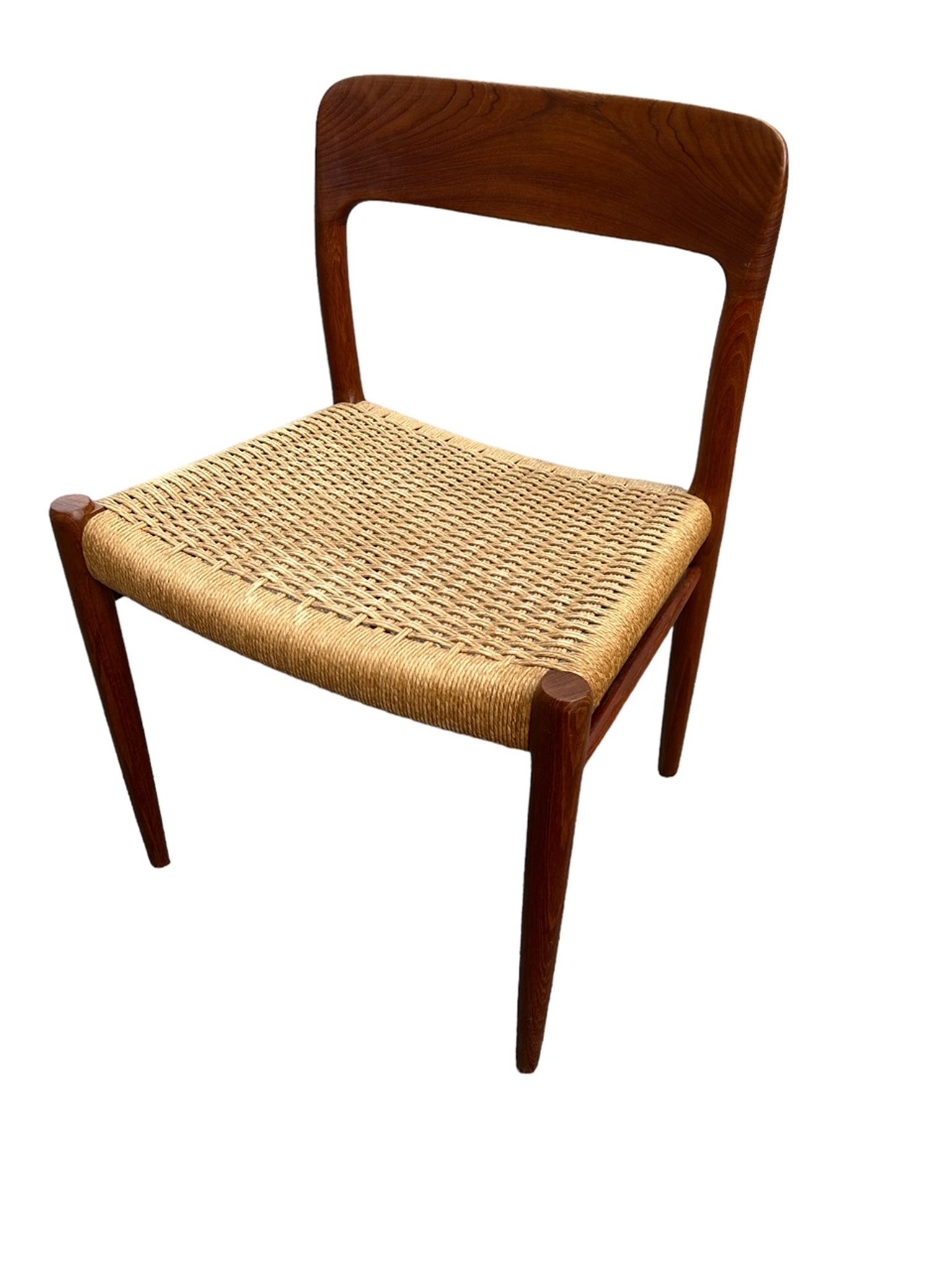 6 Niels Otto Moller chairs model 75