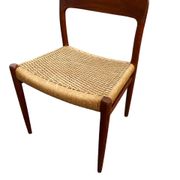 6 Niels Otto Moller chairs model 75