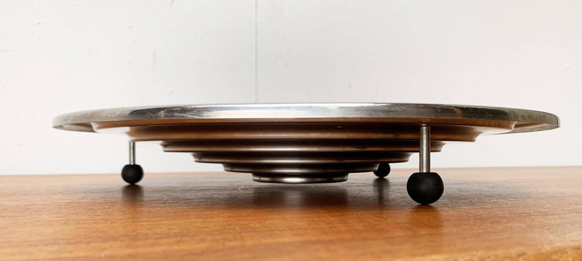 Large postmodern Danish metal bowl by Menu, 1980s.