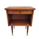 Vintage bedside table with golden pencil legs