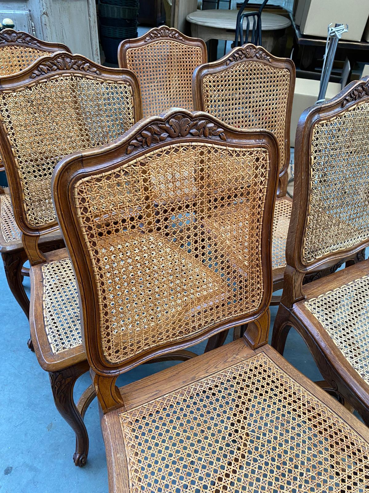 Suite de 6 chaises de style Louis XV