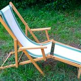 Chaise longue transat vintage