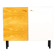 Meuble de rangement en bois blond et stratifié blanc
