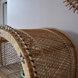 Vintage Emmanuelle rattan shelf