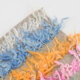 3x10 Pink & Blue Kilim Runner Rug, 94x294Cm