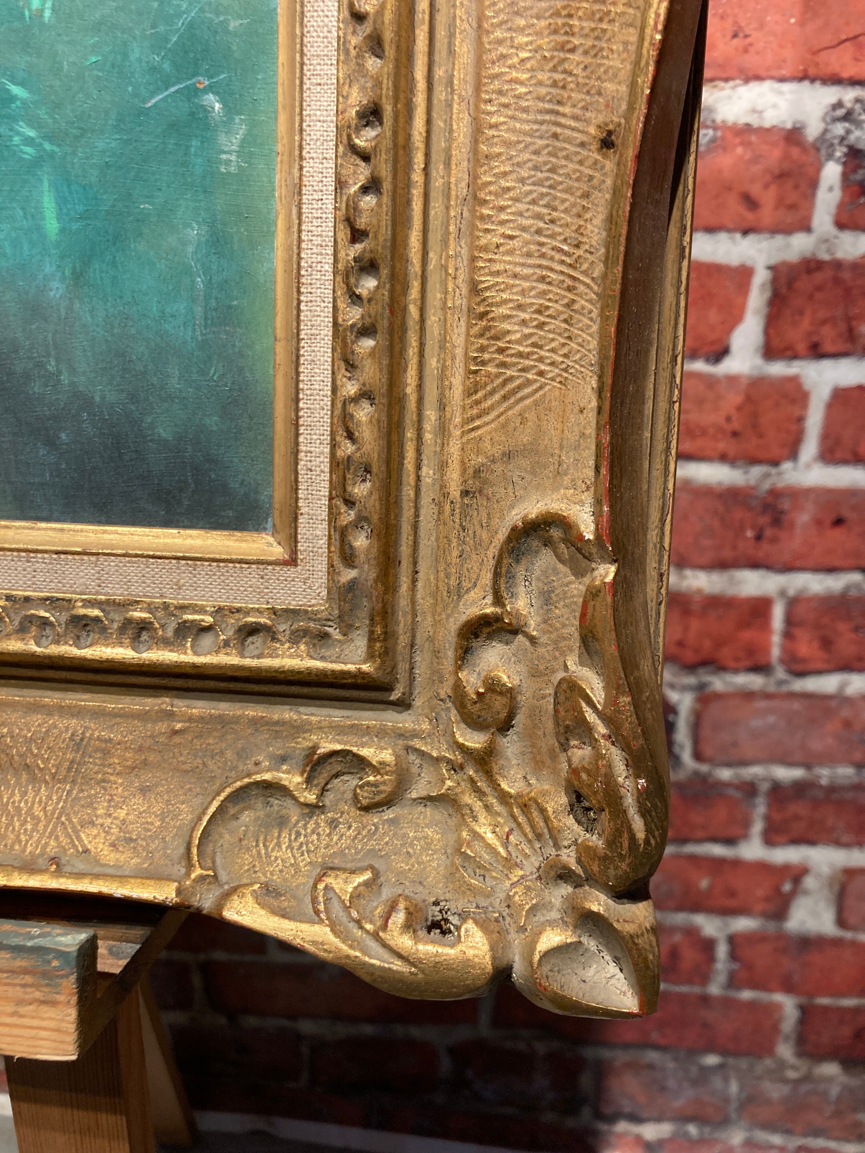 Oil on canvas framed