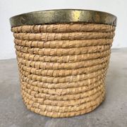 Rattan basket 1970, Italy