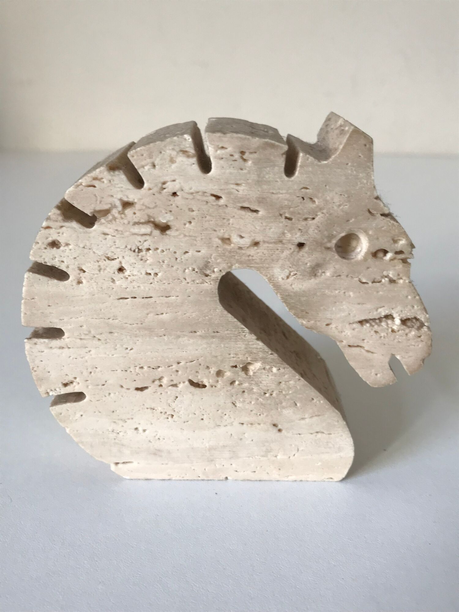 Travertine horse design fratelli Manelli vintage 70s