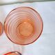 Nécessaire de toilette vintage en verre rose 201089