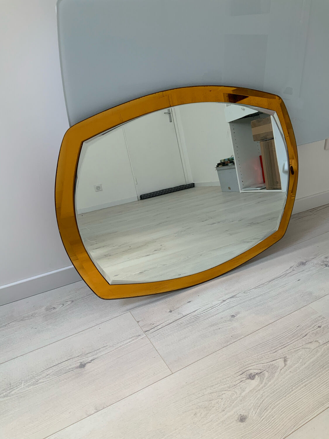 Mirror Antonio Lupi by crystal Luxor 60s 70s 59x80cm
