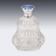 Antique 19thC Regency Solid Silver & Cut Glass Scent Bottle, London c.1812