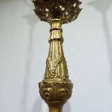 Lustre 5 lumières en bronze et laiton Louis XV