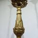 5-light Louis XV bronze and brass chandelier