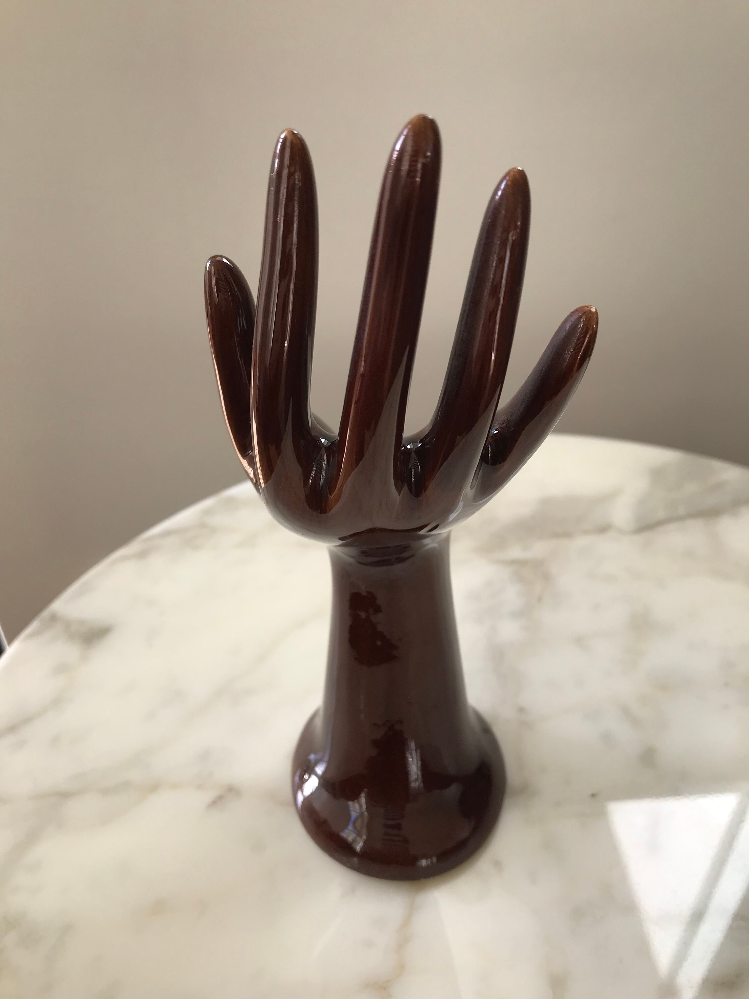 Hand vintage jewelry holder