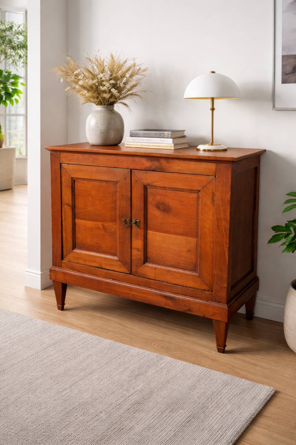 Low buffet in solid cherry wood from the 19th century (shallow)