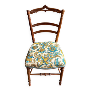 Chaise en bois ciselé - coton