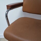 Vintage two-tone skai armchair