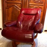Scandinavian reclining relax armchair in Anderssons leather
