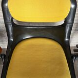 6 back chairs Emilio Ambasz & Giancarlo Peretti, yellow armchair