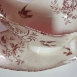 Set of dishes and gravy boat terre de feu ste francaise samaritaine