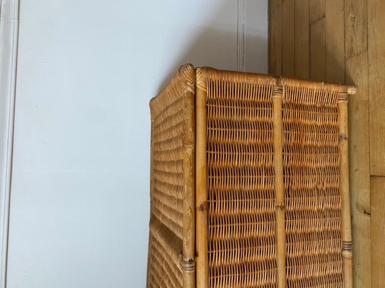 Antique wicker chest